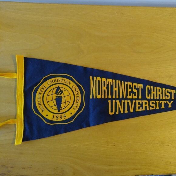 Vintage Northwest Christian University Felt Pennant Flag - Picture 1 of 6